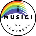 Concertmasters of the Orchestre Classique de Montréal & I Musici share a musical moment