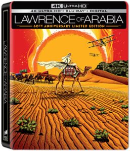 LAWRENCE OF ARABIA and THE BRIDGE ON THE RIVER KWAI AVAILABLE AS INDIVIDUAL LIMITED EDITION 4K ULTRA HD STEELBOOKS JUNE 7TH