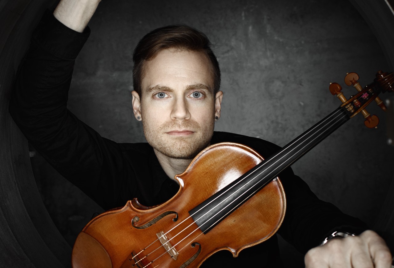 Violinist Mark Djokic performs for the Orchestre classique de Montréal