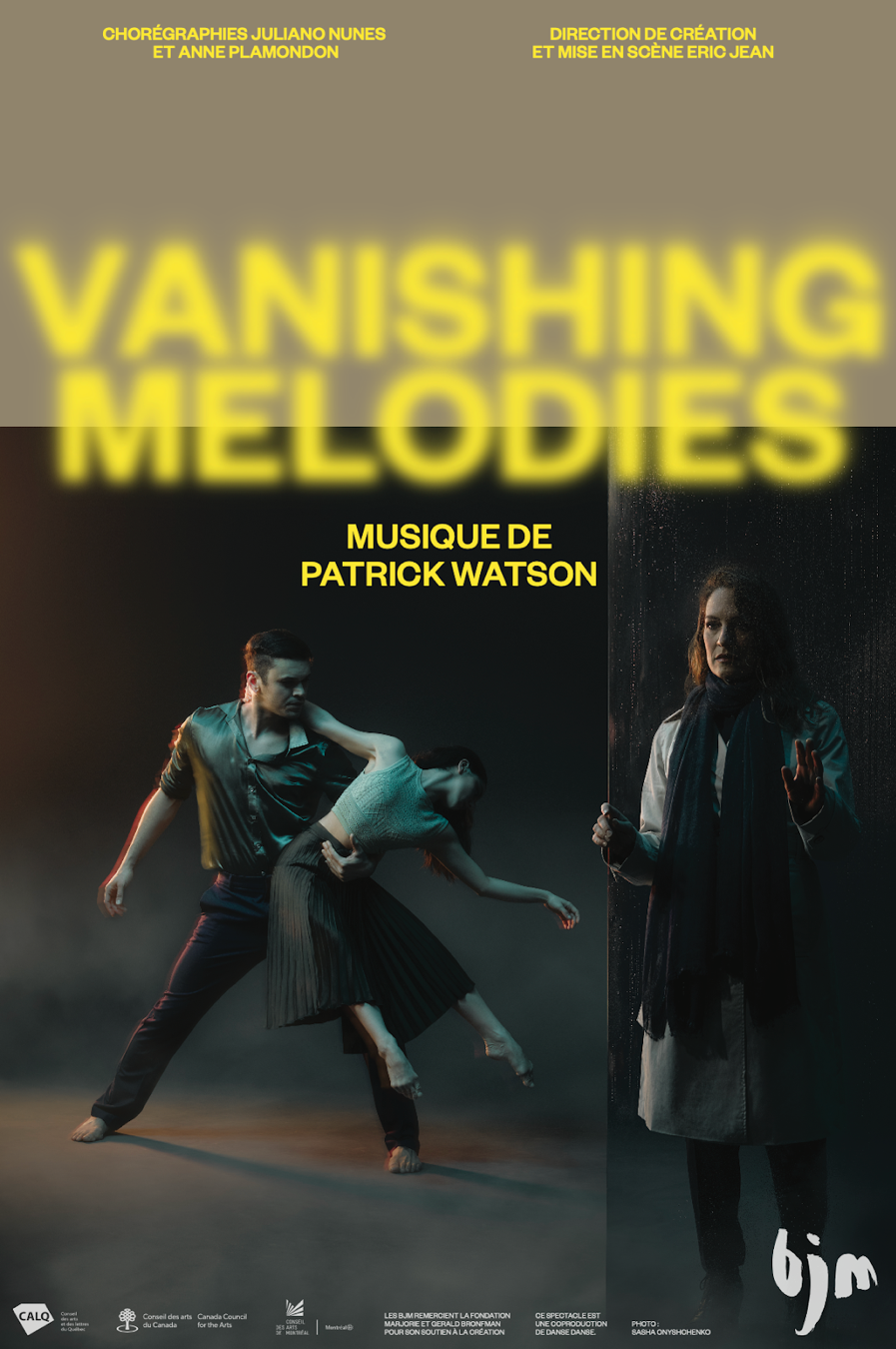BJM Unveils their New Creation – Vanishing Mélodies: Music by Patrick Watson – November 2 at Place des Arts