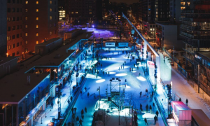 The Esplanade Tranquille skating rink: a destination for sports, culinary and artistic explorations in the Quartier des spectacles